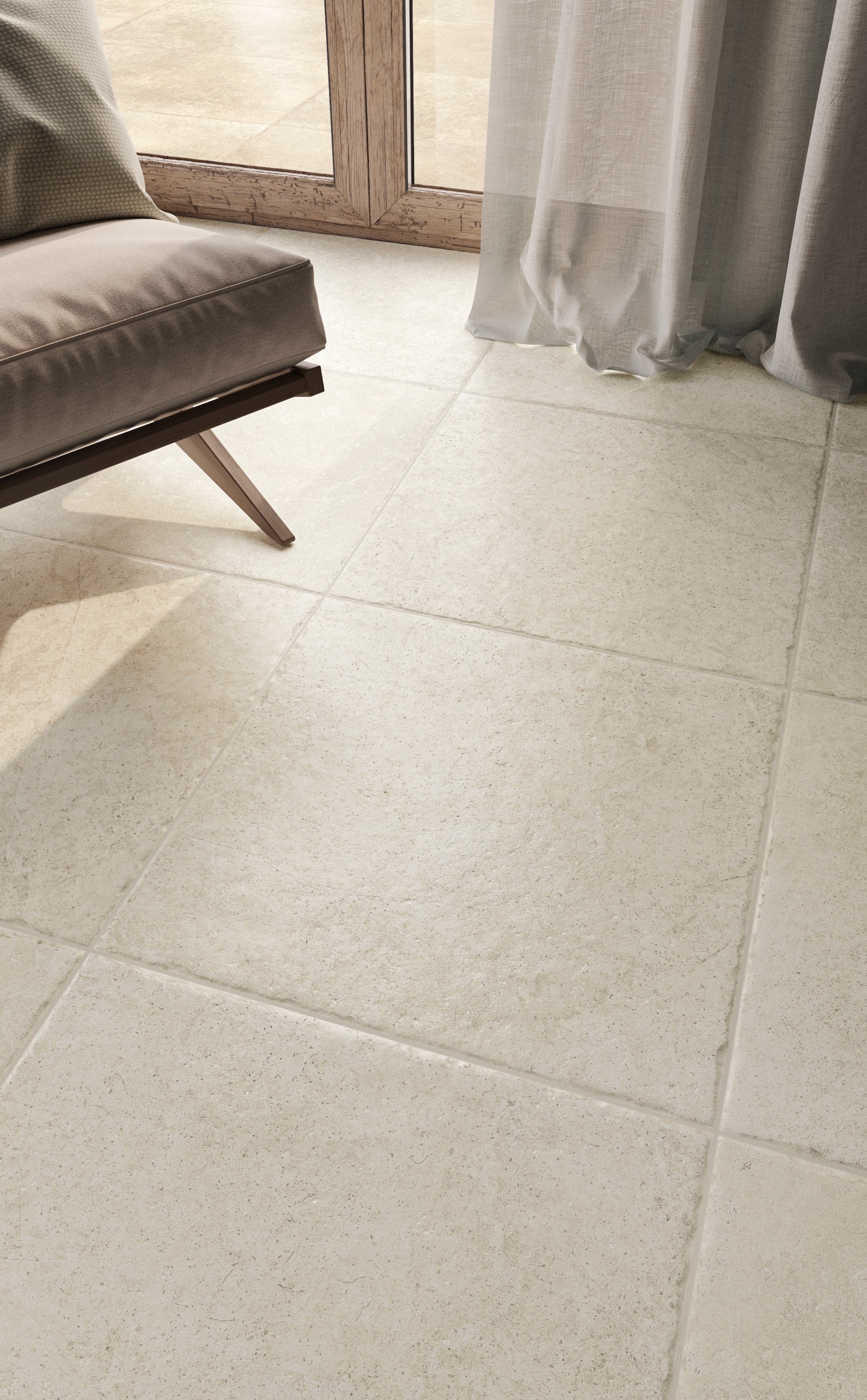 Vloertegel Chantilly Blanc 60x90 chip - WDtegels
