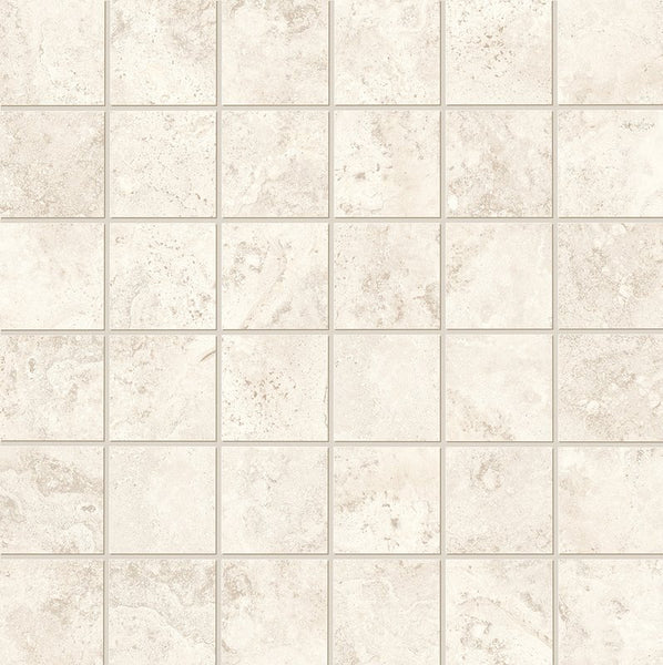 Mosaico Vento Del Sud Bianco 5x5 en malla