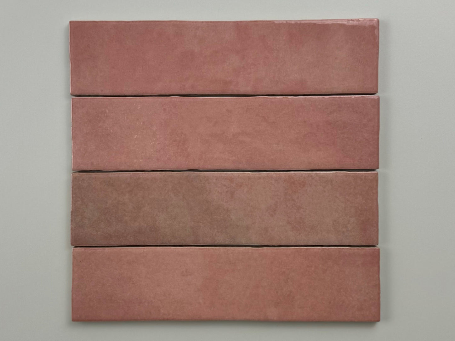 Azulejos de tendencia rosa brillo 6x24,6