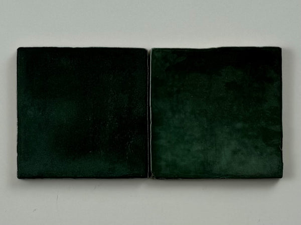 Trend tegels donker groen glans 10x10
