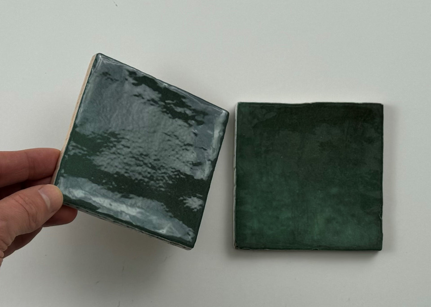 Trend tegels donker groen glans 10x10 - WDtegels