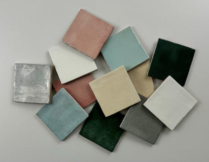 Trend tegels donker groen glans 10x10 - WDtegels