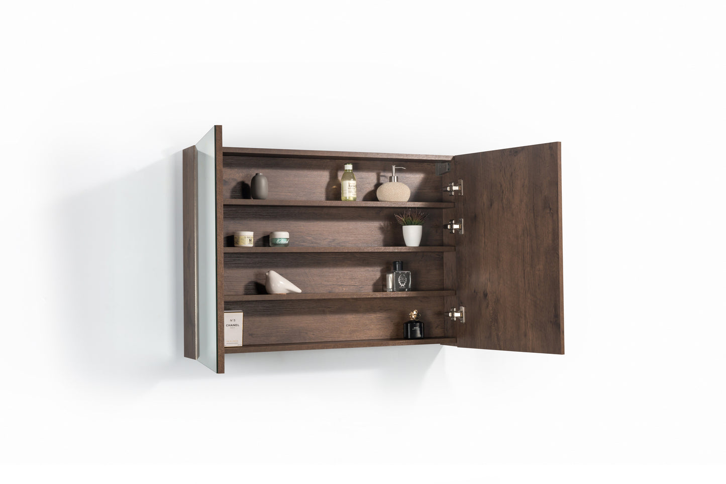 Spiegelkast Tieme mat donker eiken 100x70x16cm - WDtegels