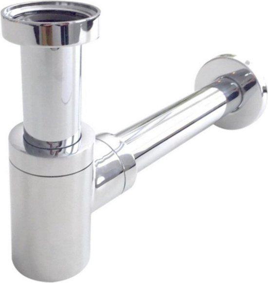 Sifón para lavabo cromado