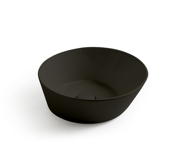 Mees design waskom rond | 42x42x16,5cm | Mat zwart