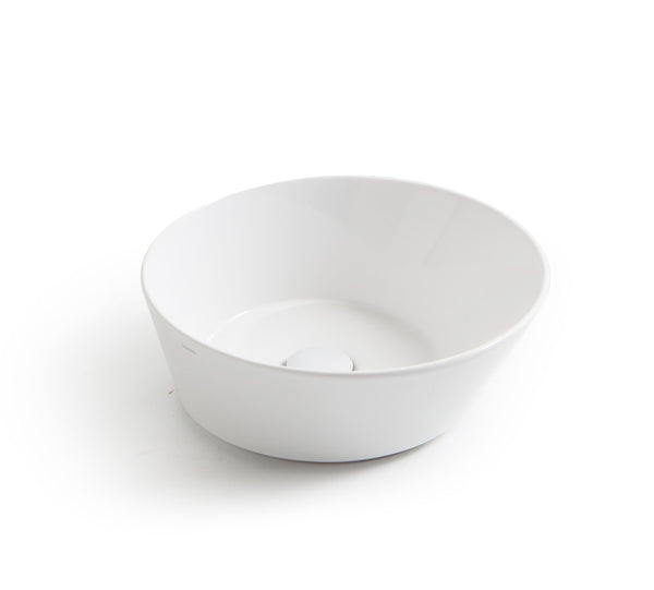 Mees design waskom rond | 42x42x16,5cm | Mat wit