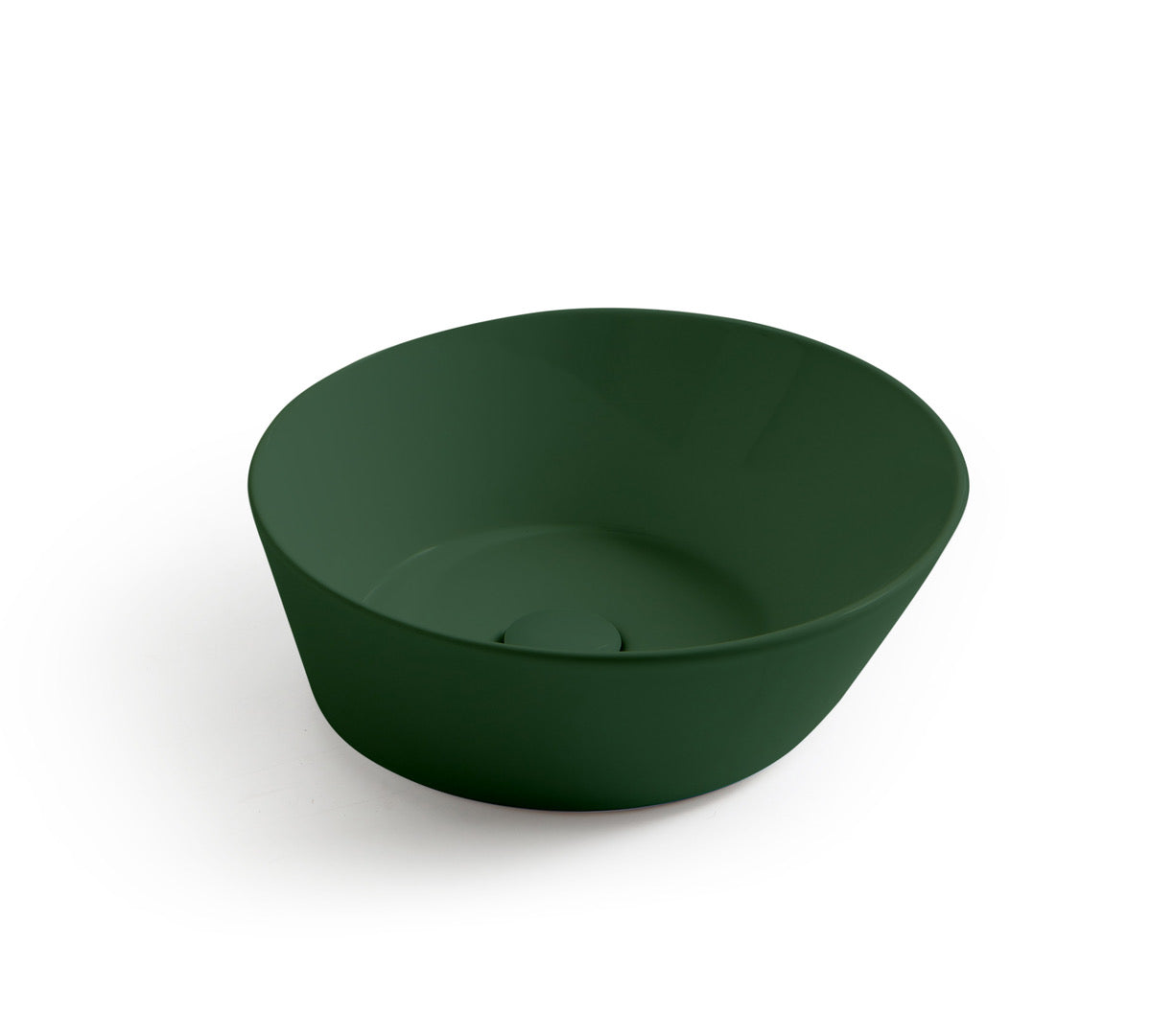 Lavabo de diseño Mees redondo verde mate