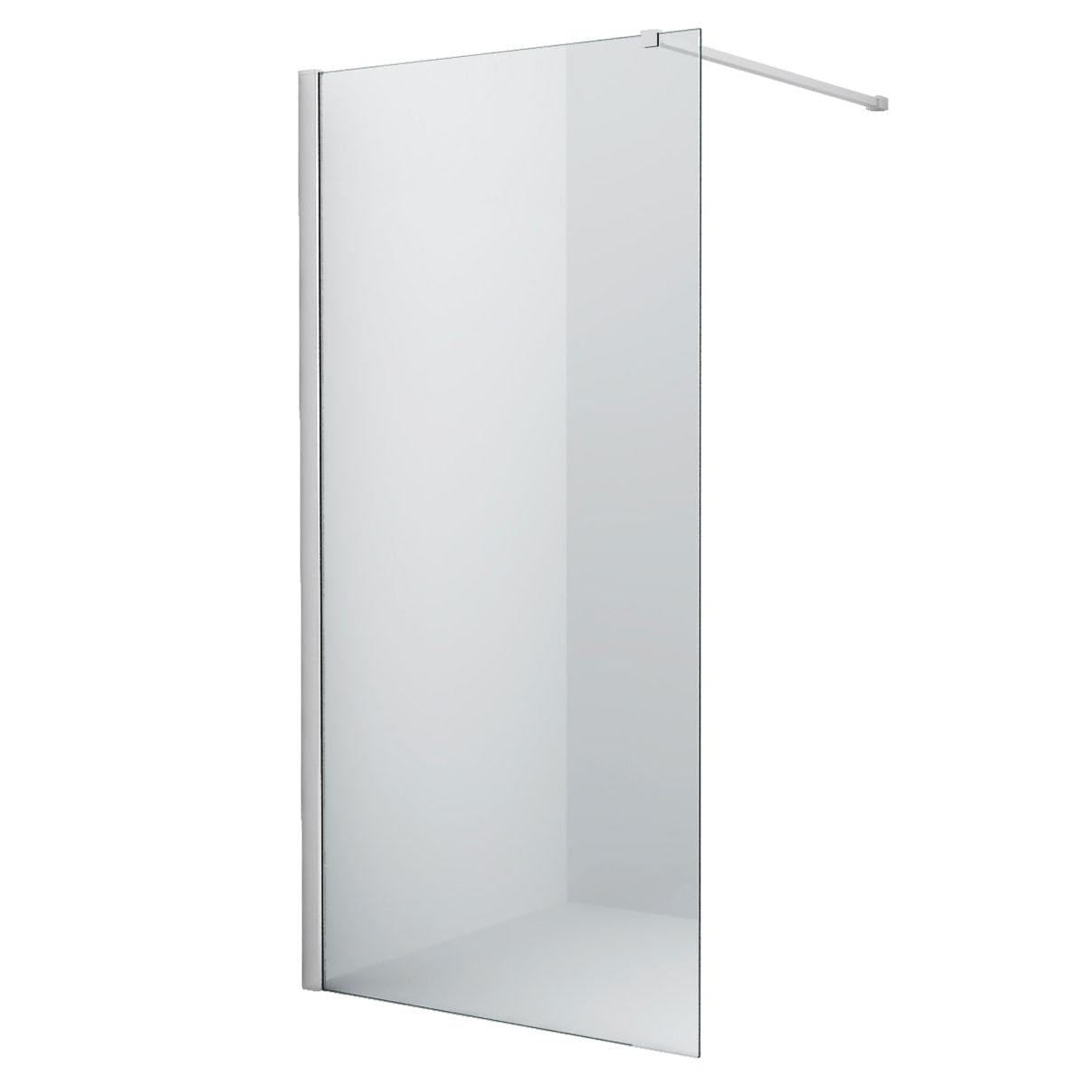Inloopdouche Luca 90x200cm Antikalk Helder Glas Chroom - WDtegels
