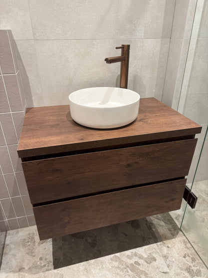 Top Tieme roble oscuro mate 80cm