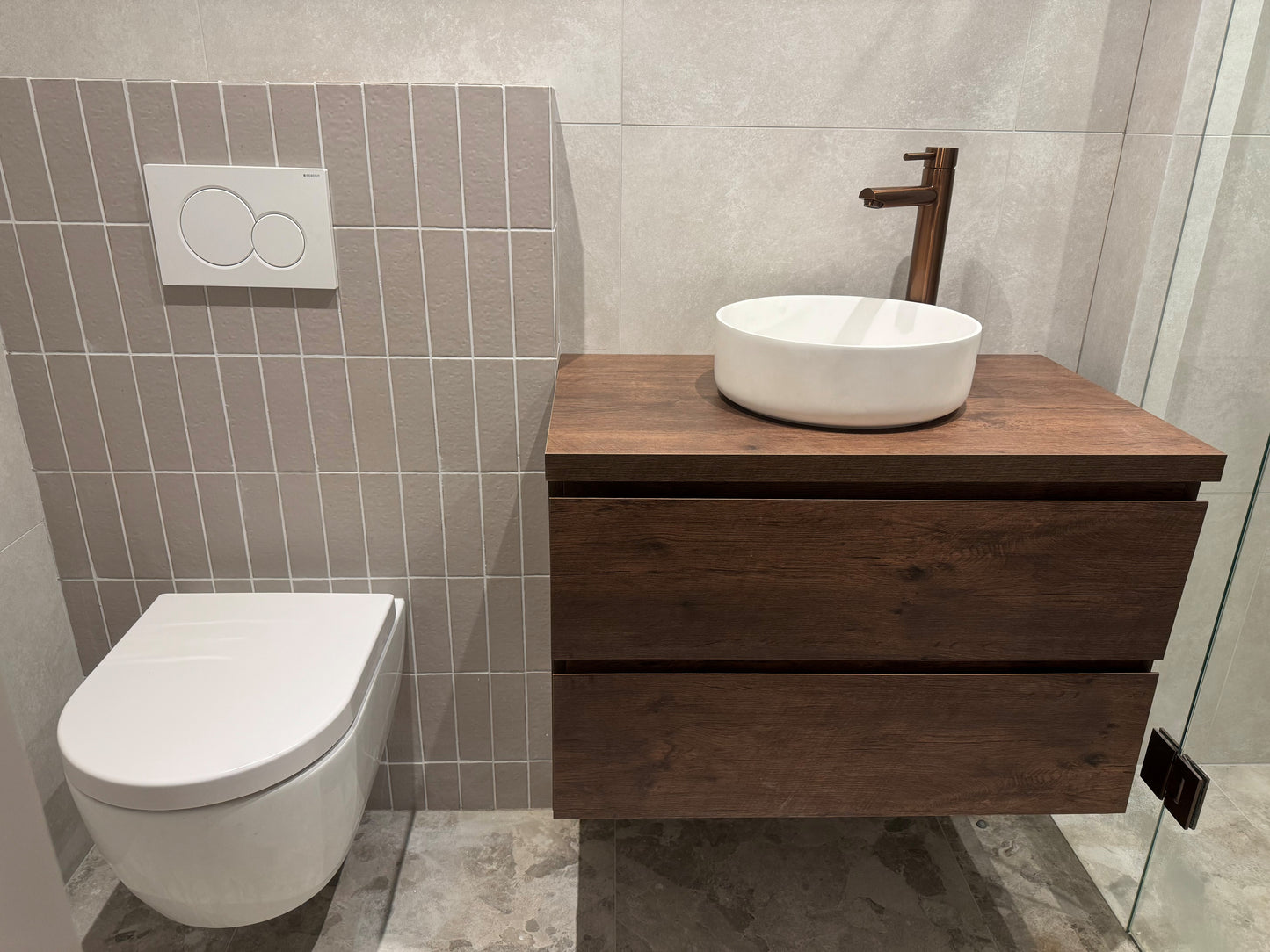 Top Tieme roble oscuro mate 80cm