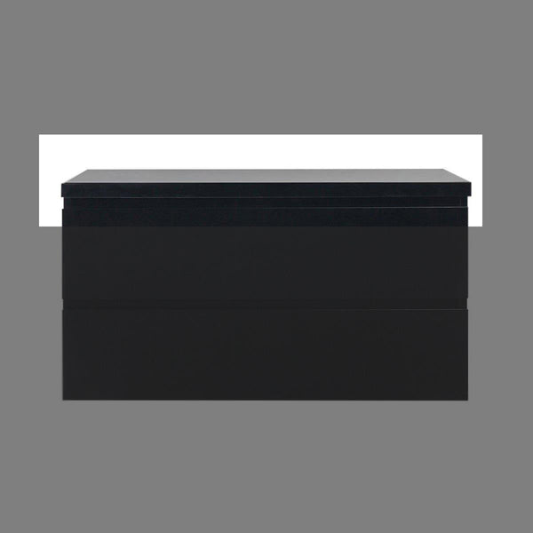 Tieme top negro mate 100cm