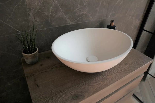 Waskom Tommy Solid Surface | 50x36x15cm | Mat wit