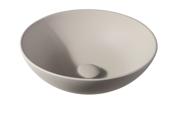 Solid surface washbasin Sanne beige