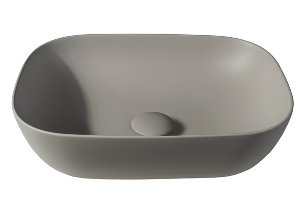 Solid surface washbasin Maud greige