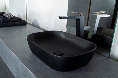 Solid surface waskom Maud zwart - WDtegels