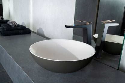 Lavabo de superficie sólida Sanne gris EXT