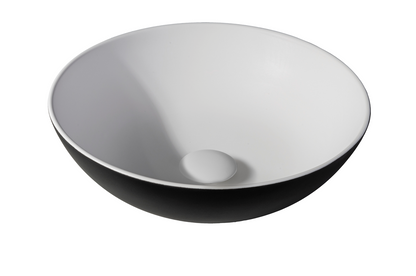 Solid surface waskom Sanne zwart EXT - WDtegels