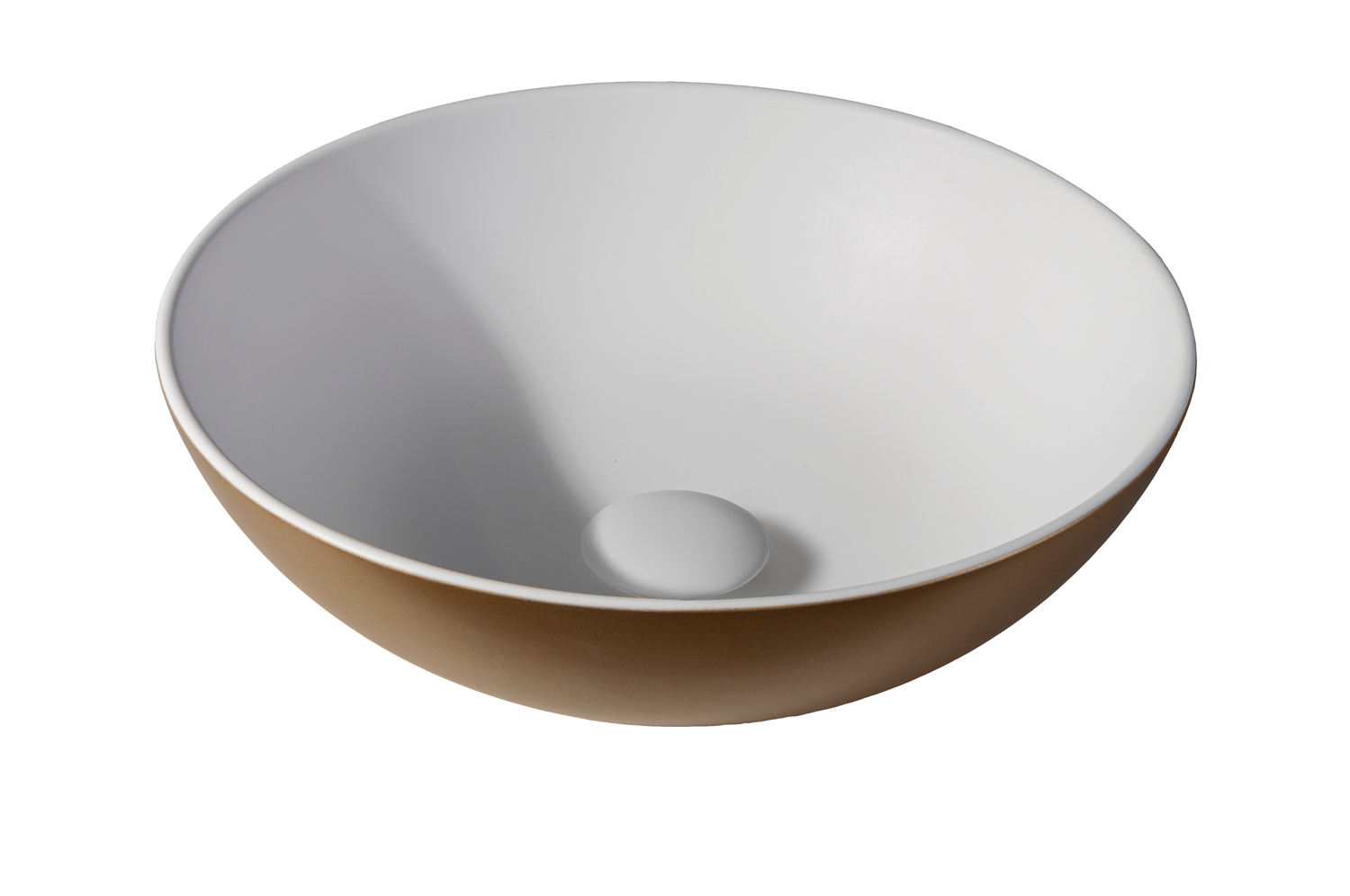 Solid surface waskom Sanne goud EXT - WDtegels