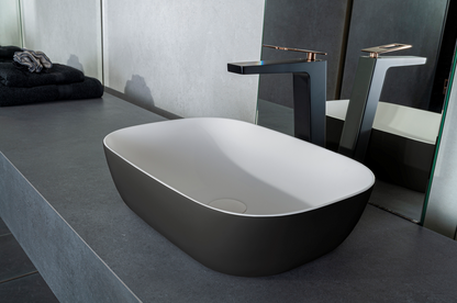 Lavabo de superficie sólida Maud antracita EXT