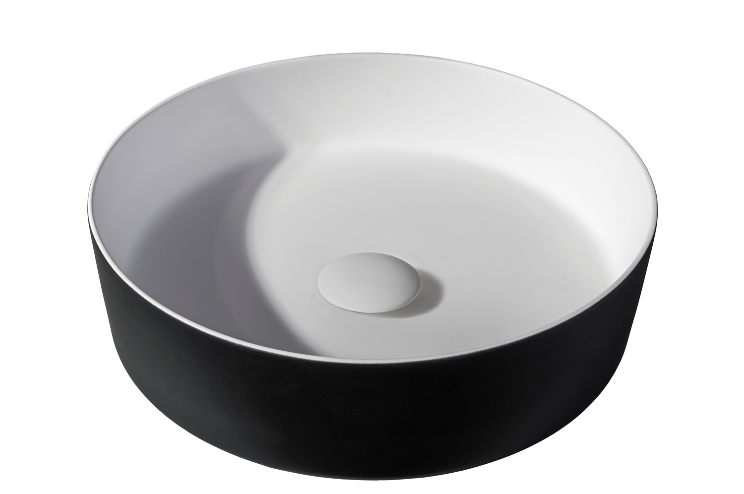 Solid surface waskom Tess zwart EXT - WDtegels