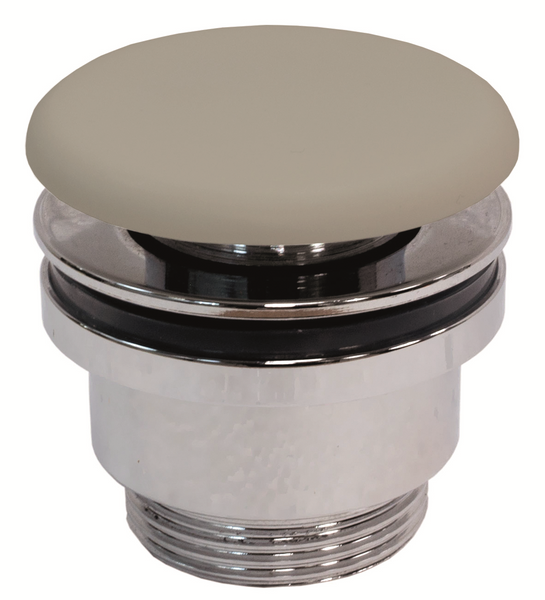 Click waste Greige solid washbasin 