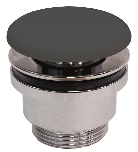 Click waste anthracite solid washbasin 