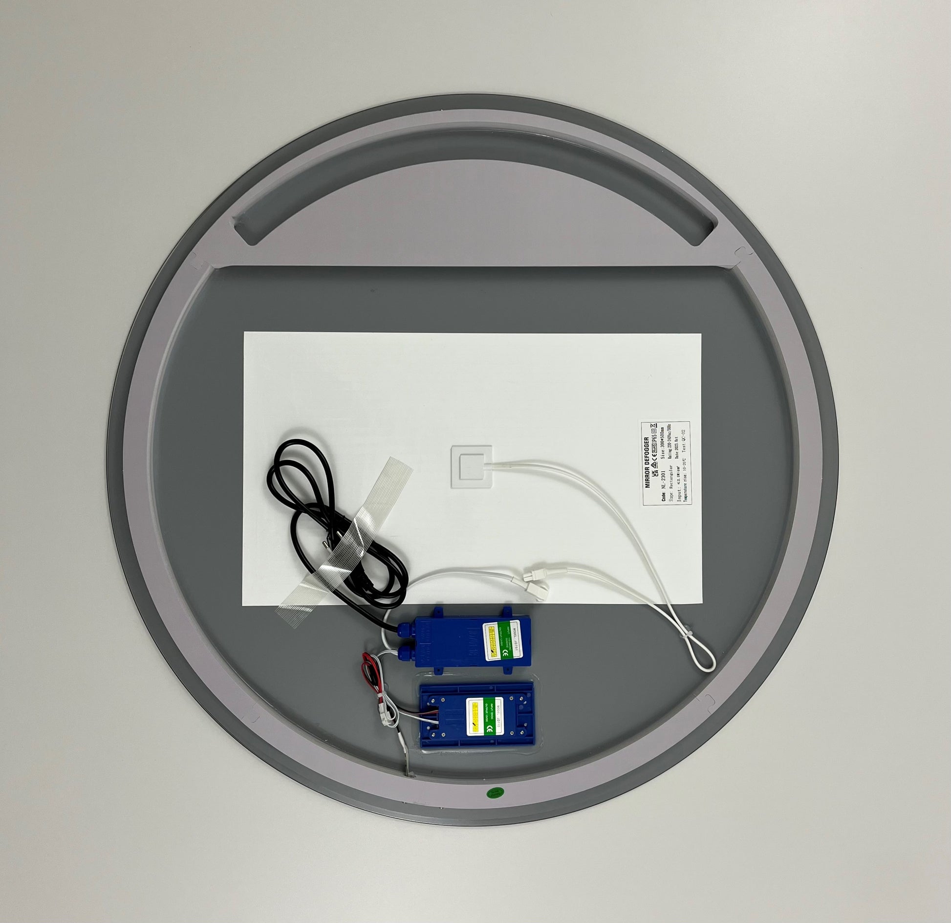 Badkamerspiegel 80cm LED, touch knop, anti-condens - WDtegels