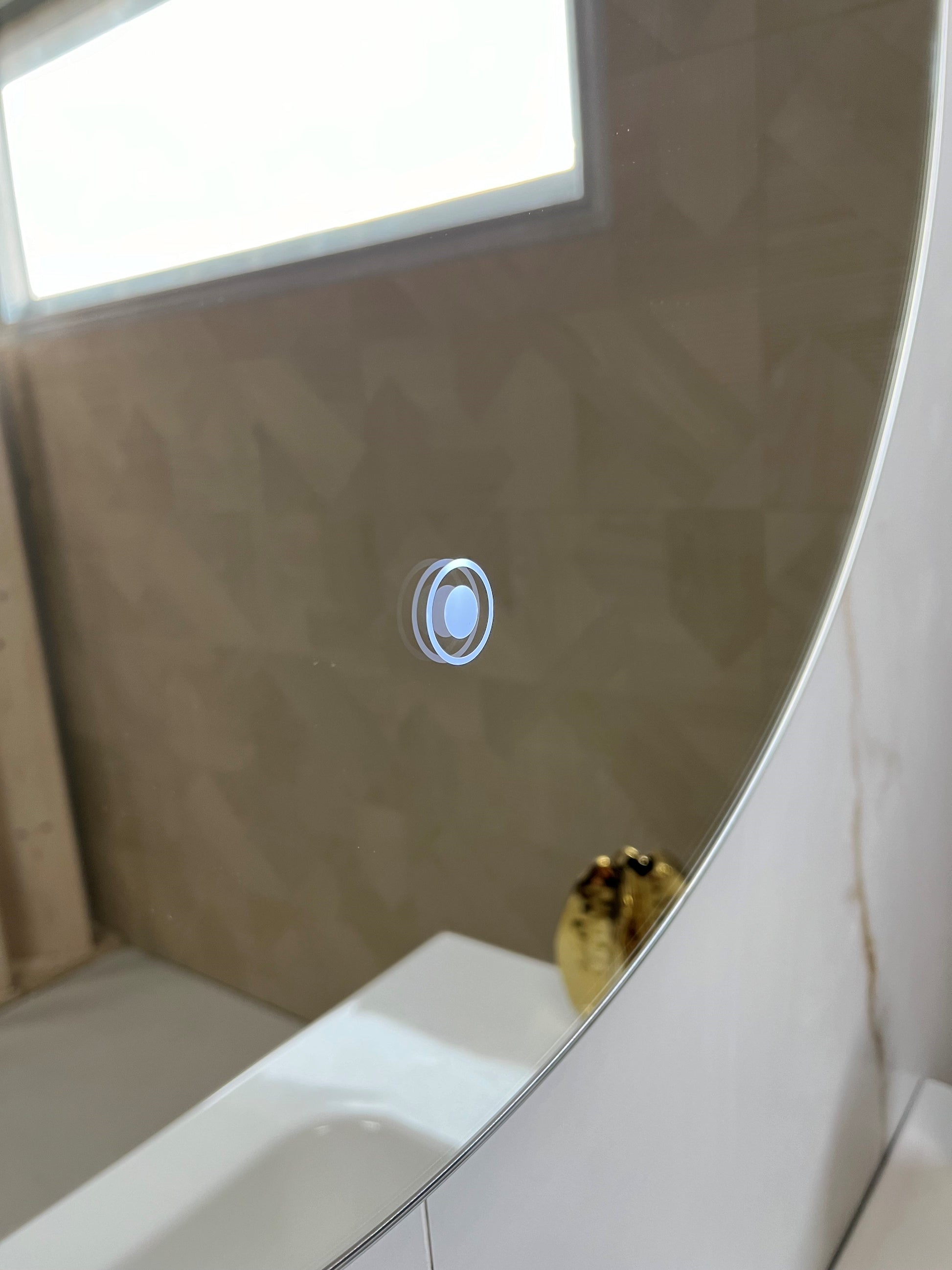 Badkamerspiegel 80cm LED, touch knop, anti-condens - WDtegels