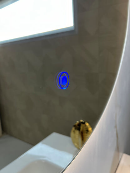 Badkamerspiegel 100cm LED, touch knop, anti-condens - WDtegels