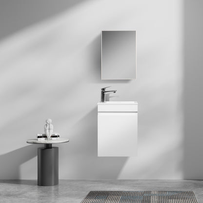 Fonteinkast Tieme hoogglans wit