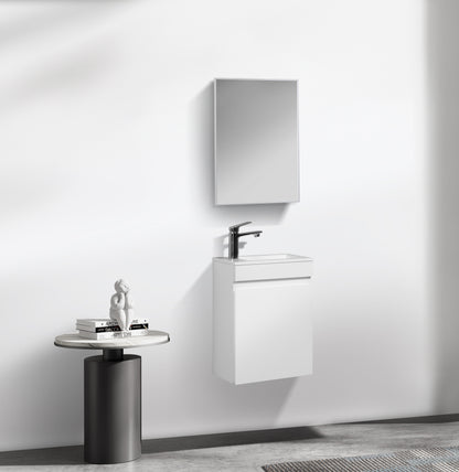 Fonteinkast Tieme hoogglans wit