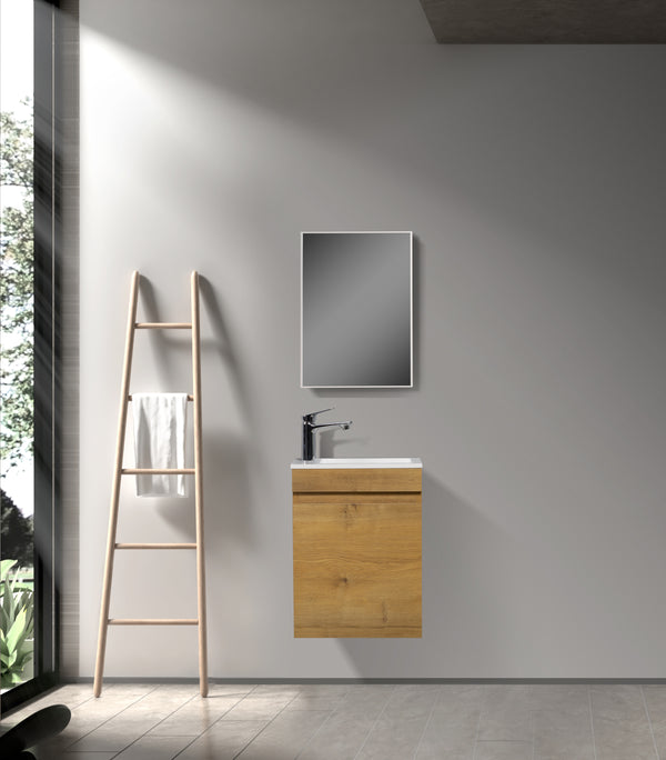 Fountain cabinet Tieme matt oak