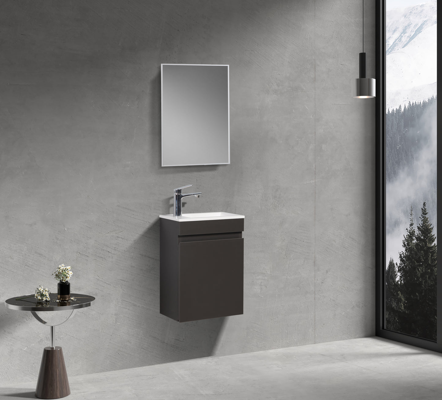 Fonteinkast Tieme mat grijs - WDtegels