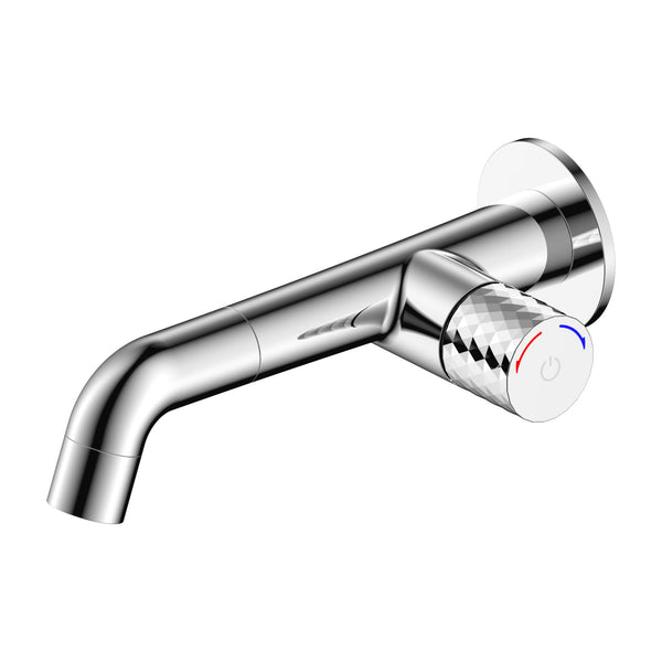 Aloni Flow Basin Mixer | Push Button | Concealed | Chrome