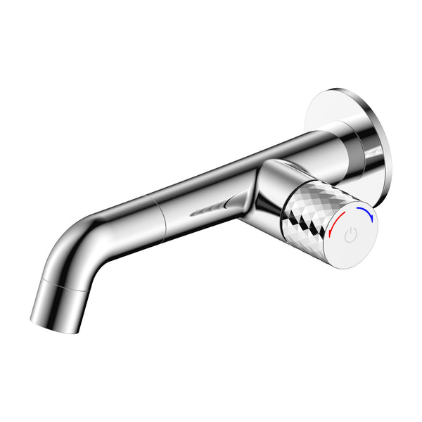 Aloni Flow Basin Mixer | Push Button | Concealed | Chrome
