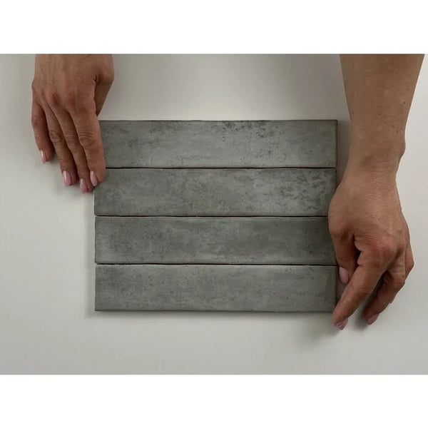 Kalon Grey wandtegel 5x25 glans