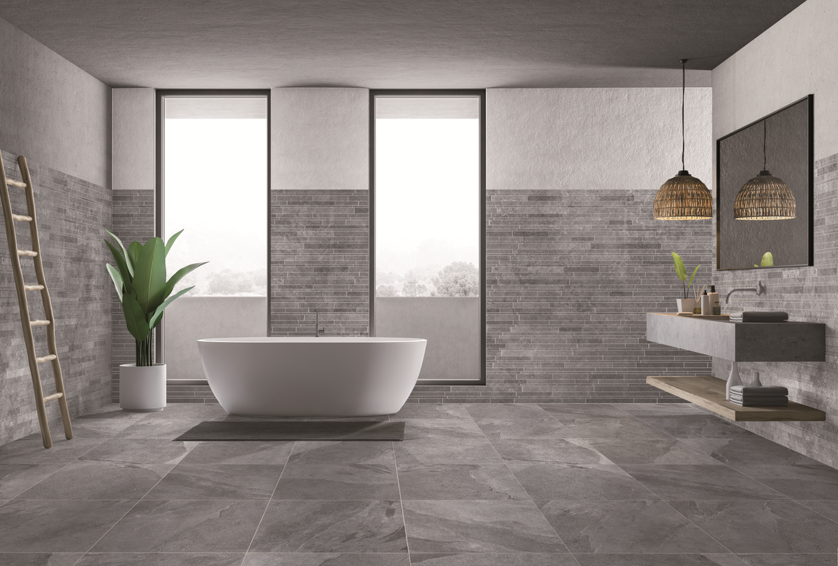 Vloer- en wandtegel Mustang Grey 60x60 rett - foto 2