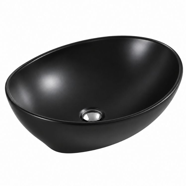 Keramische Waskom Vienna | 40x33x15cm | Mat zwart