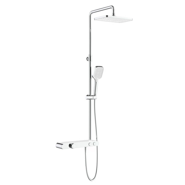 Grifo de Ducha Aloni | Termostático | Estante | Cromo Blanco