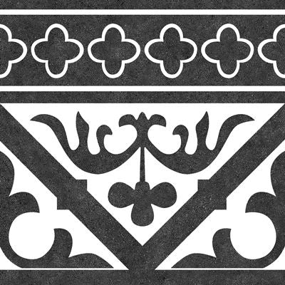 Vloer- en wandtegel Leans Black Rand 25x25 - foto 2