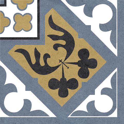 Hoekstuk Leans Blue 25x25 - foto 2