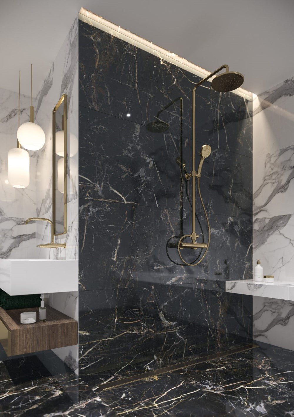 Slab Marquina Gold mat 120x280 rett - foto 2