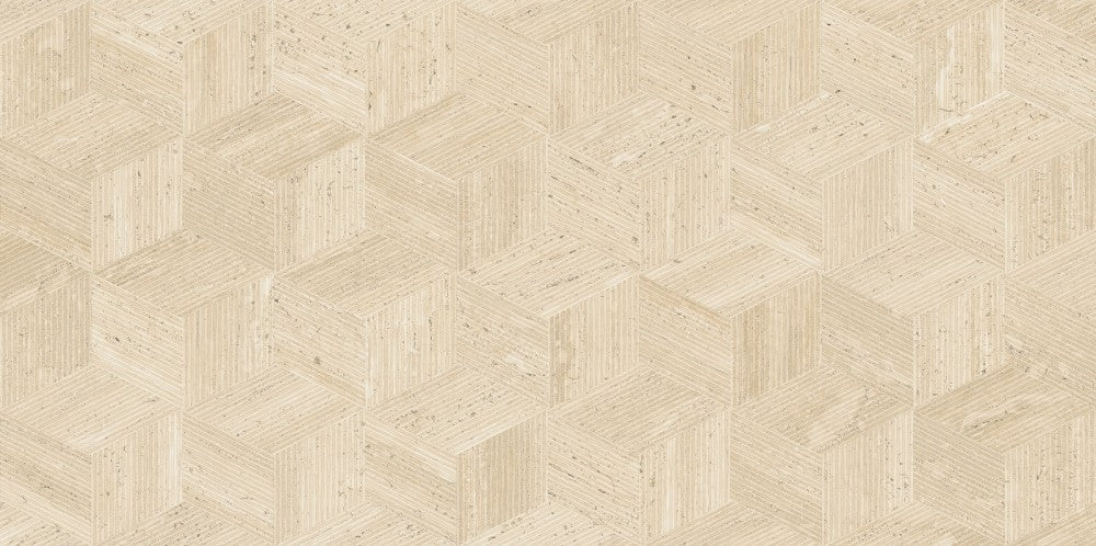 Wandtegel Milano Cube Cream 40x120 rett - foto 2