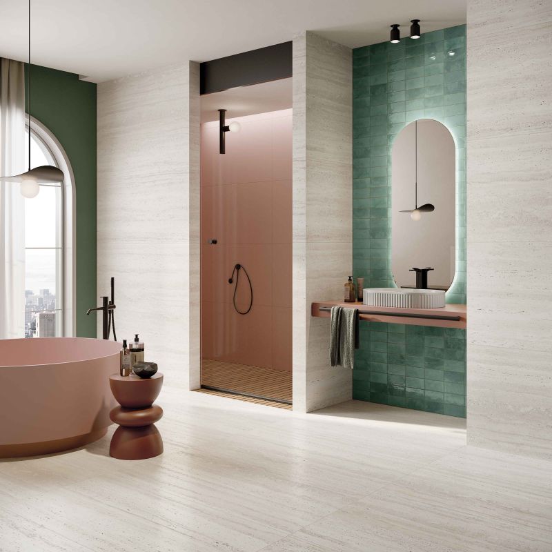 Vloer- en wandtegel Milano White Antic 120x120 rett - foto 5