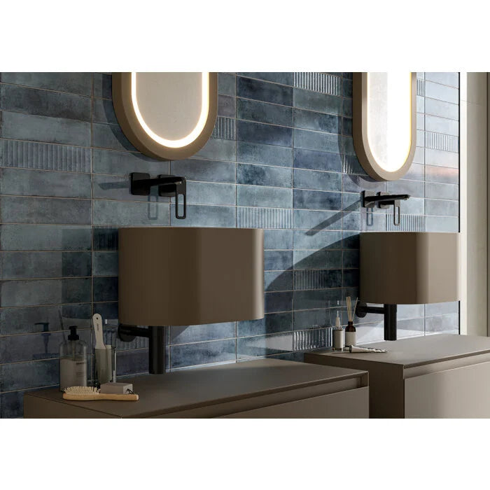 Mussa Blue glans 7,5x30 - WDtegels