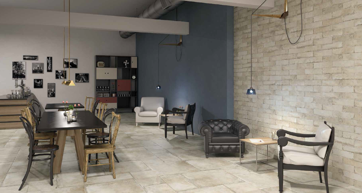 Vloer- en wandtegel Brick NE Pergamo getrommeld 7x30 - foto 5