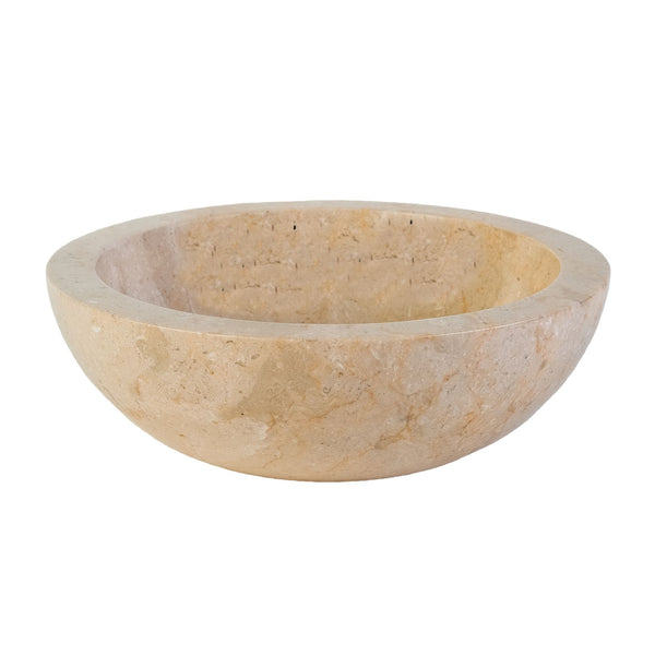 Fully Polished Washbasin | 35x12cm | Stone Cream Marble