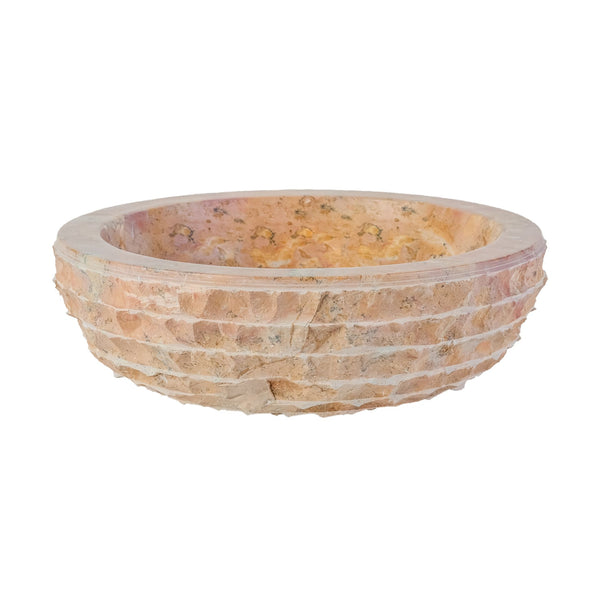 Marble Alur Washbasin | 35x15cm | Polished Inside | Sunset