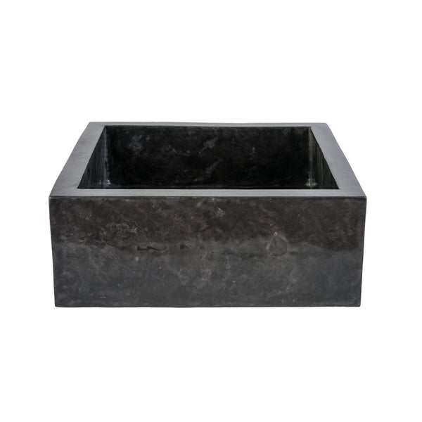 Square Countertop Basin | 40x40x15cm | Fully Polished Black