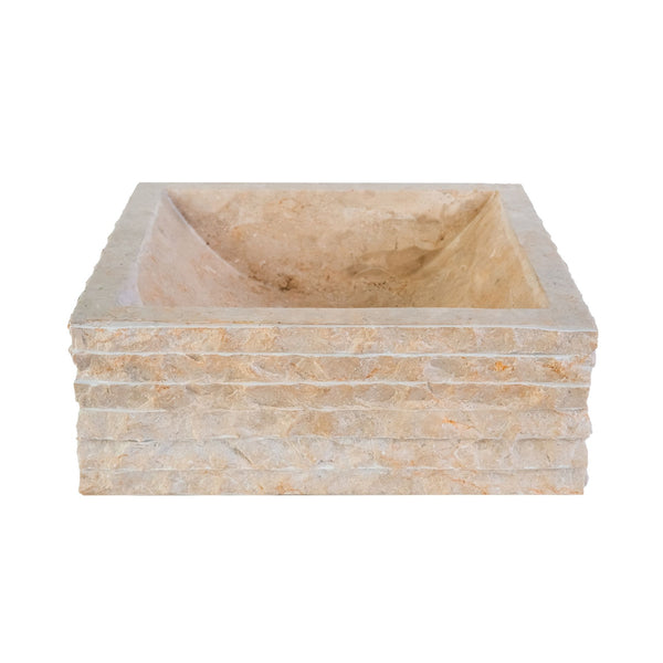 Vierkanten Waskom | 40x40x15cm | Alur Kuipvormig Creme